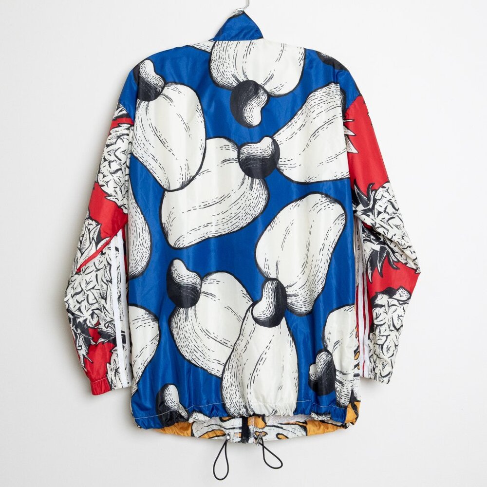 Adidas x Farm Rio Windbreaker Jacket Tropical Print Monstera Pineapple - Picture 4 of 16